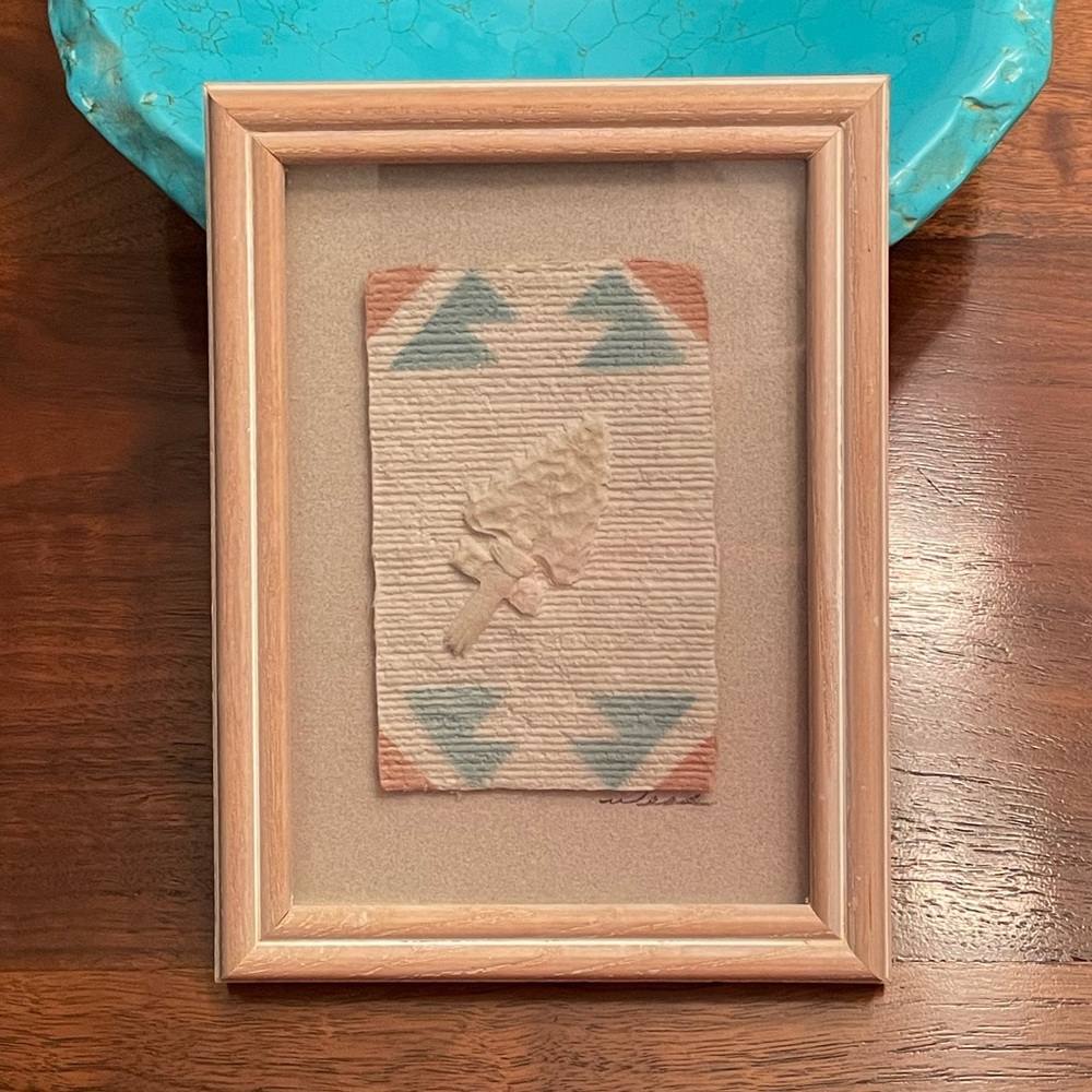 5/$75 Figi Graphics Hand Cast Paper Wall Art